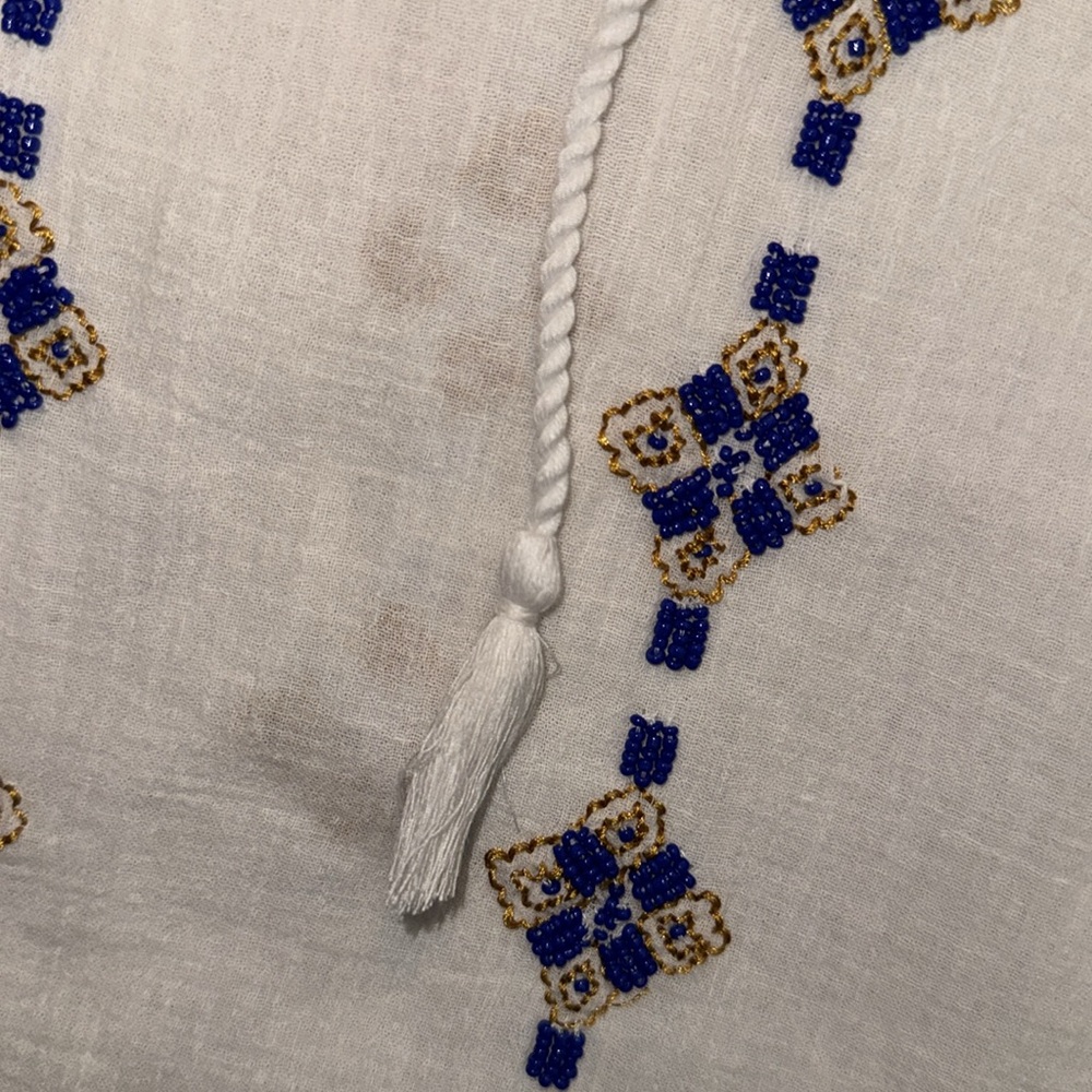 Joie • Kuna B Embellished Beaded Sleeveless Blouse NEW - Picture 6 of 8